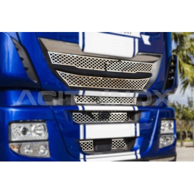 HABILLAGE INOX GRILLE CALANDRE IVECO STRALIS HI-WAY