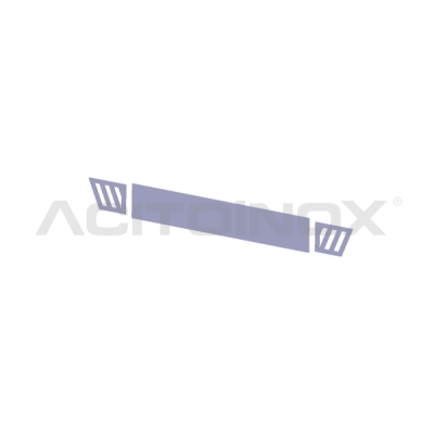 SUPPORT DE PLAQUE INOX IVECO EUROCARGO