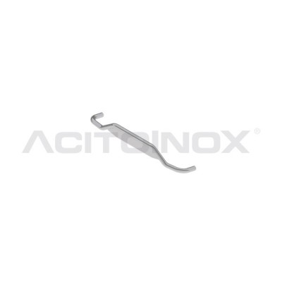 RAMPE BASSE INOX AVEC SUPPORT DE PLAQUE (Ø60) SCANIA N-G SÉRIE S