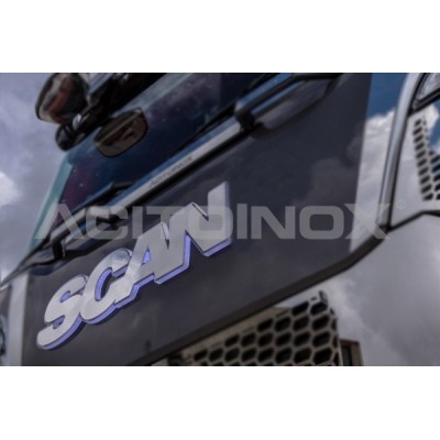 LOGO SCANIA INOX RÉTO-ÉCLAIRÉ SCANIA N-G SÉRIE S/R