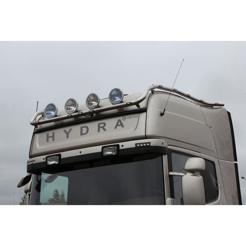 Noire Topline Toit Barre Leds pour Scania P,G,R,Série Pré 2009 Topline LED Spots 
