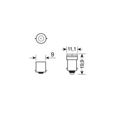 AMPOULE LED BA9S 24V