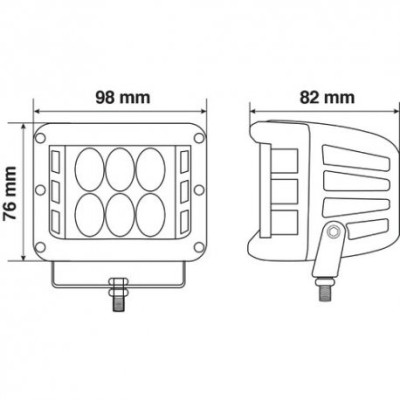 FEU DE TRAVAIL LED - 180°