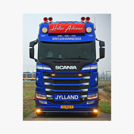Plaque arrière lisse pour Scania Topline 