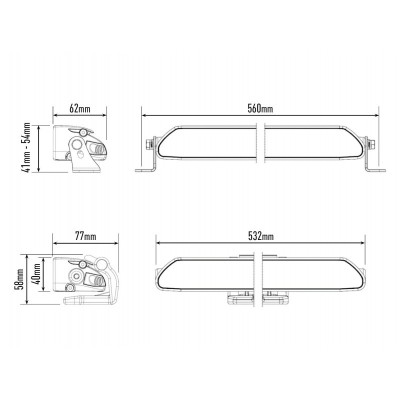 Rampe de led LAZER linear 18