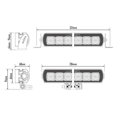 Rampe de led LAZER ST-6 EVOLUTION