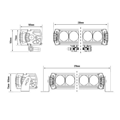 Rampe de led LAZER TRIPLE-R 750