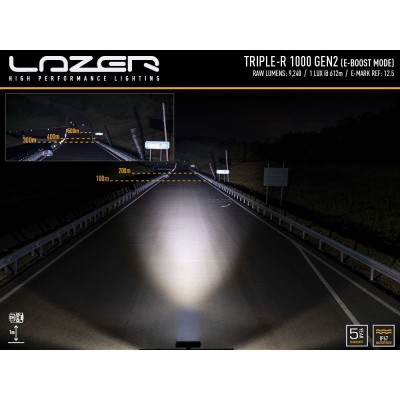 Rampe de led LAZER TRIPLE-R 1000 avec feux de position