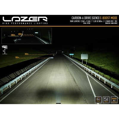 Rampe de led LAZER CARBON 6