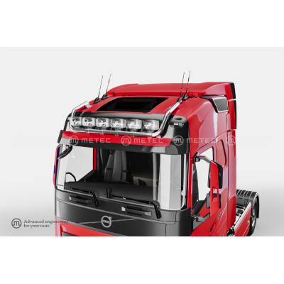 RAMPE DE TOIT SUR VISIERE 6 FEUX VOLVO FH AERO