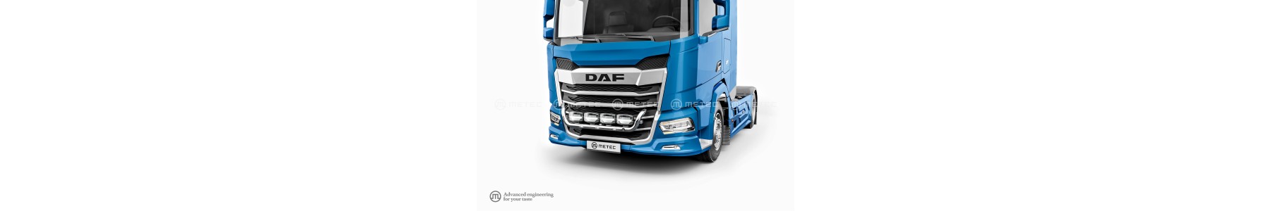 Rampe de calandre pour votre poids lourd DAF XG et DAF XF 21  22h22 Vente accessoires tuning poids lourd