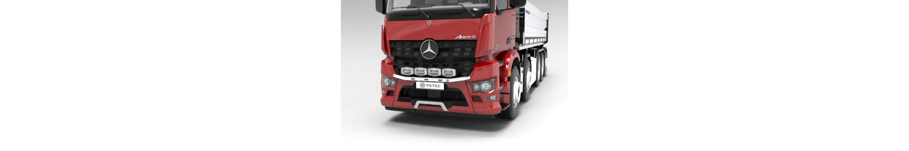 22h22 - Rampes de calandre pour la gamme de camions Mercedes AROCS